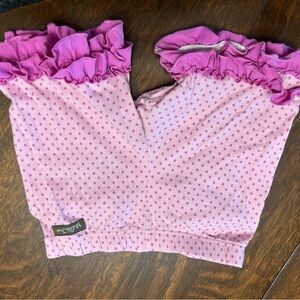 Matilda Jane Pink Polka Dot Ruffle Diaper Cover